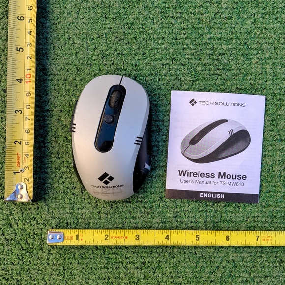 NO DONGLE Tech Solutions Optical Wireless Mouse TS-MW610 Battery Operated EUC - Picture 3 of 3
